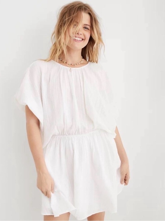 aerie Other - Aerie 100% Cotton Golden Hour White Coverup